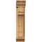 Ekena Millwork Merced Traditional Rough Sawn Bracket w/ Offset Brace, Western Red Cedar, 6"W x 16"D x 28"H BKT0604X16X28MRC01RWR - alternate 2